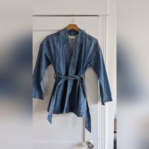 Madewell denim wrap jacket